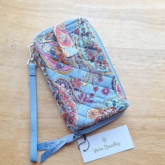 Vera Bradley Multicolor Paisley Wristlet - Picture 1 of 4